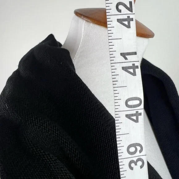 PREACH Italy Draped Cowl Neck Zip Dress Black Size L Avant Garde Made in Italy - Picture 12 of 16